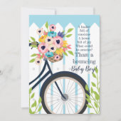 Schattige Baby shower Garden Party Bloemenuitnodig Kaart (Voorkant)