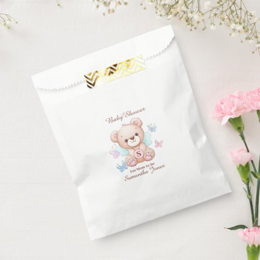 Schattige Baby shower gepersonaliseerd Bedankzakje (Gezegeld)
