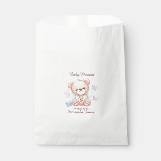 Schattige Baby shower gepersonaliseerd Bedankzakje (Voorkant)