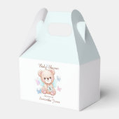 Schattige Baby shower gepersonaliseerde gunstbox Bedankdoosjes (Achterkant)