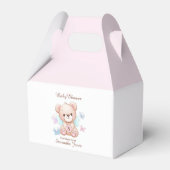 Schattige Baby shower gepersonaliseerde gunstbox Bedankdoosjes (Achterkant)