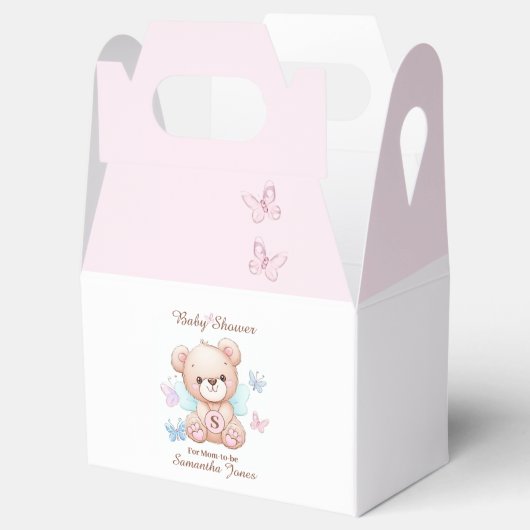 Schattige Baby shower gepersonaliseerde gunstbox Bedankdoosjes (Geopend)