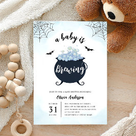 Schattige Baby shower Halloween Uitnodiging