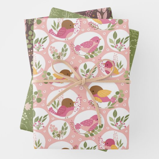 Schattige Baby shower Inpakpapier Vel (In situ)