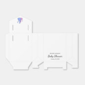 Schattige Baby shower Kat Twins Blauw Roze Bedankdoosjes (Uitgevouwen)