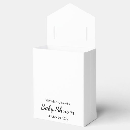 Schattige Baby shower Kat Twins Blauw Roze Bedankdoosjes (Geopend)