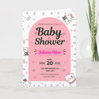 Schattige Baby shower met Kawaii Cats