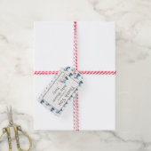 Schattige Baby shower van de noordpoolwolf Cadeaulabel (Met Touw)