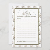 Schattige Baby shower van de noordpoolwolf Kaart (Voorkant)