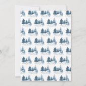 Schattige Baby shower van de noordpoolwolf Kaart (Achterkant)