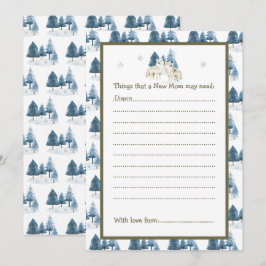 Schattige Baby shower van de noordpoolwolf Kaart