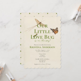 Schattige Baby Shower van Ons Kleine Liefdesbeestj Kaart