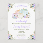 Schattige Baby shower van pastelpompoenen Briefkaart (Voorkant)