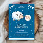 Schattige Baby shower van schapenlammeren Kaart