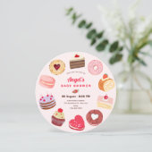 Schattige baby shower van zoete koek kaart (Staand voorkant)