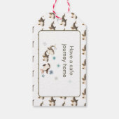 Schattige Baby shower voor de noordpoolvinvis Cadeaulabel (Achterkant)