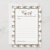 Schattige Baby shower voor de noordpoolvinvis Kaart (Voorkant)