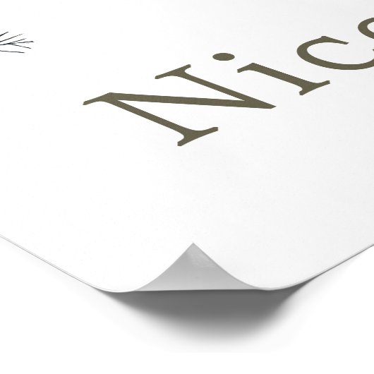 Schattige Baby shower voor de noordpoolvinvis Poster (Hoek)