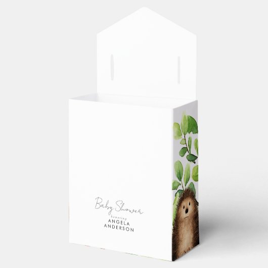 Schattige Baby shower Woodland Animals Bedankdoosjes (Geopend)