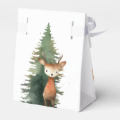 Schattige Baby shower Woodland Animals Bedankdoosjes (Achterkant)