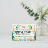 Schattige Baby shower Zee Life Raffle Ticket (Staand voorkant)