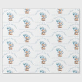 Schattige Baby showers inpakpapier voor baby boy (Vlak)