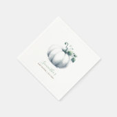 Schattige Baby showers servetten Waterverf witte p (Hoek)