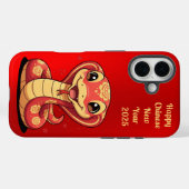 Schattige Baby Snake Chinees Nieuwjaar Case-Mate iPhone Case (Achterkant (horizontaal))
