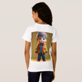 Schattige Baby Sticker T-shirt – Schattige en comf (Achterkant volledig)