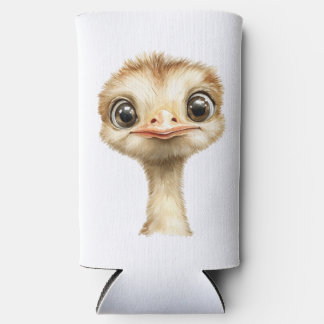 Schattige Baby Struisvogel Whimsische Safari Kinde Seltzer Blikjeskoeler