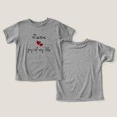 Schattige Baby T-Shirt -bewerkbare naam en tekst (Ontwerp Voorkant & Achterkant)