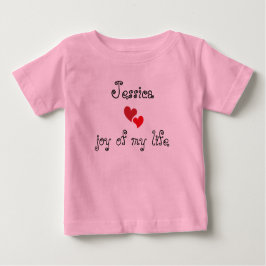 Schattige Baby T-Shirt -bewerkbare naam en tekst