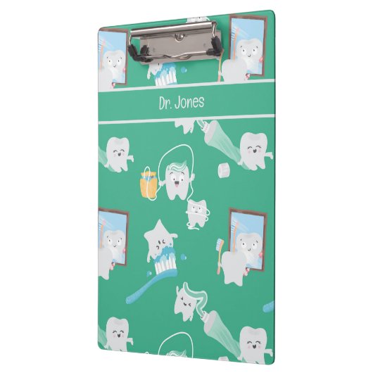 Schattige Baby Tanden Tandheelkundige Kantoor Tand Klembord (Links)