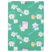 Schattige Baby Tanden Tandheelkundige Kantoor Tand Klembord (Achterkant)