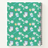 Schattige Baby Tanden Tandheelkundige Kantoor Tand Notitieboek (Achterkant)