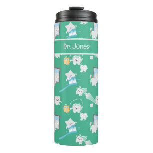 Schattige Baby Tanden Tandheelkundige Kantoor Tand Thermosbeker