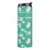 Schattige Baby Tanden Tandheelkundige Kantoor Tand Thermosbeker (Gedraaid links)