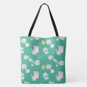Schattige Baby Tanden Tandheelkundige Kantoor Tand Tote Bag (Achterkant)