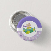 Schattige Baby Teddy Bear Ronde Button 3,2 Cm (Voorkant /achterkant)