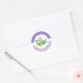 Schattige Baby Teddy Bear Ronde Sticker (Envelop)