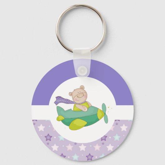 Schattige Baby Teddy Bear Sleutelhanger (Voorkant)