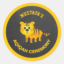 Schattige baby tijger Aqiqah