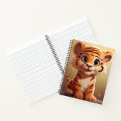 schattige baby tijger notitieboek (Binnen)
