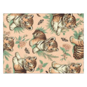 Schattige  Baby Tijgerpatroon Tafelkleed (Voorkant (Horizontaal))