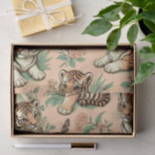 Schattige Baby Tijgerpatroon Tissuepapier (Geschenk)