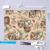 Schattige Baby Tijgerpatroon Tissuepapier (Craft)