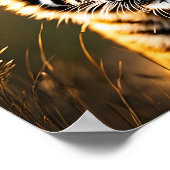 Schattige baby tijgerwelp poster (Hoek)