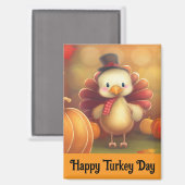 Schattige Baby Turkije magneet (Voorkant / Achterkant)