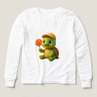 Schattige Baby Turtle met Lollipop