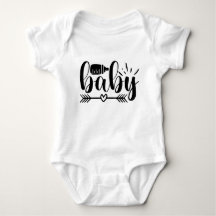 Schattige Baby typografisch ontwerp van de hartpij